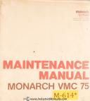 Monarch-Monarch TC-1, 75 VMC Turncenter Maintenance with Electric Servos Manual 1978-75-TC-1-06